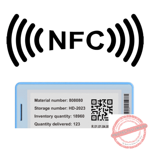 배터리 없는 NFC 전자종이 라벨