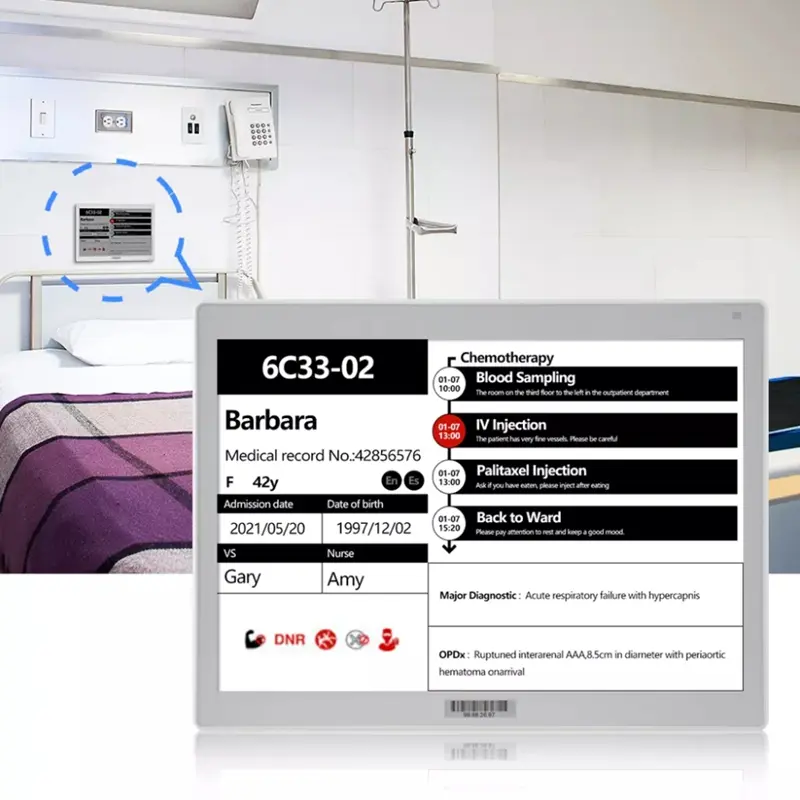 Hospital Bedside Information Card